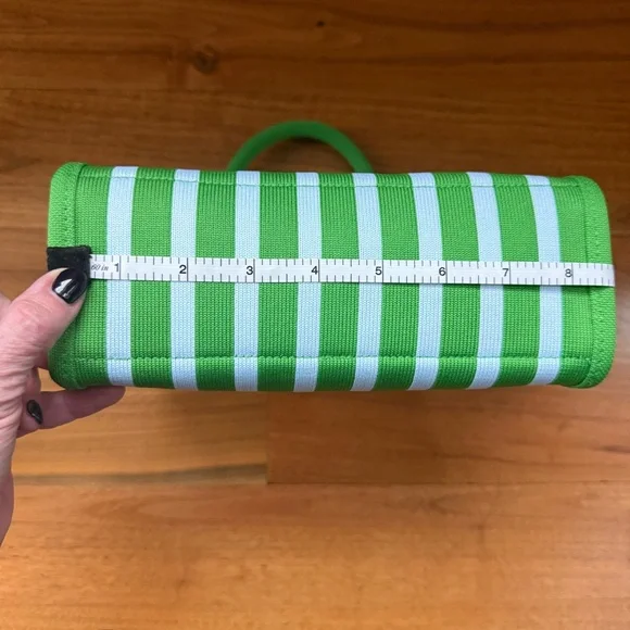 NWOT Kate Spade New York x Target Green and White Stripe Knit Crossbody Bag OS - Picture 10 of 16